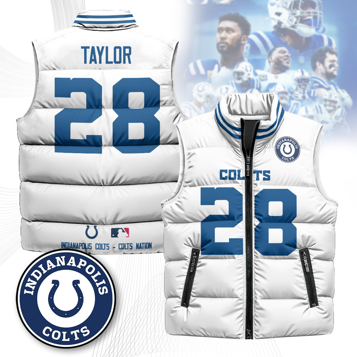 Indianapolis Colts Unisex Puffer Vest
