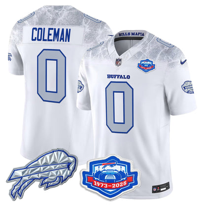 Men's Buffalo Bills 2025 "Rivalries" Vapor Limited Jersey - Farewell Season Patch - All Stitched