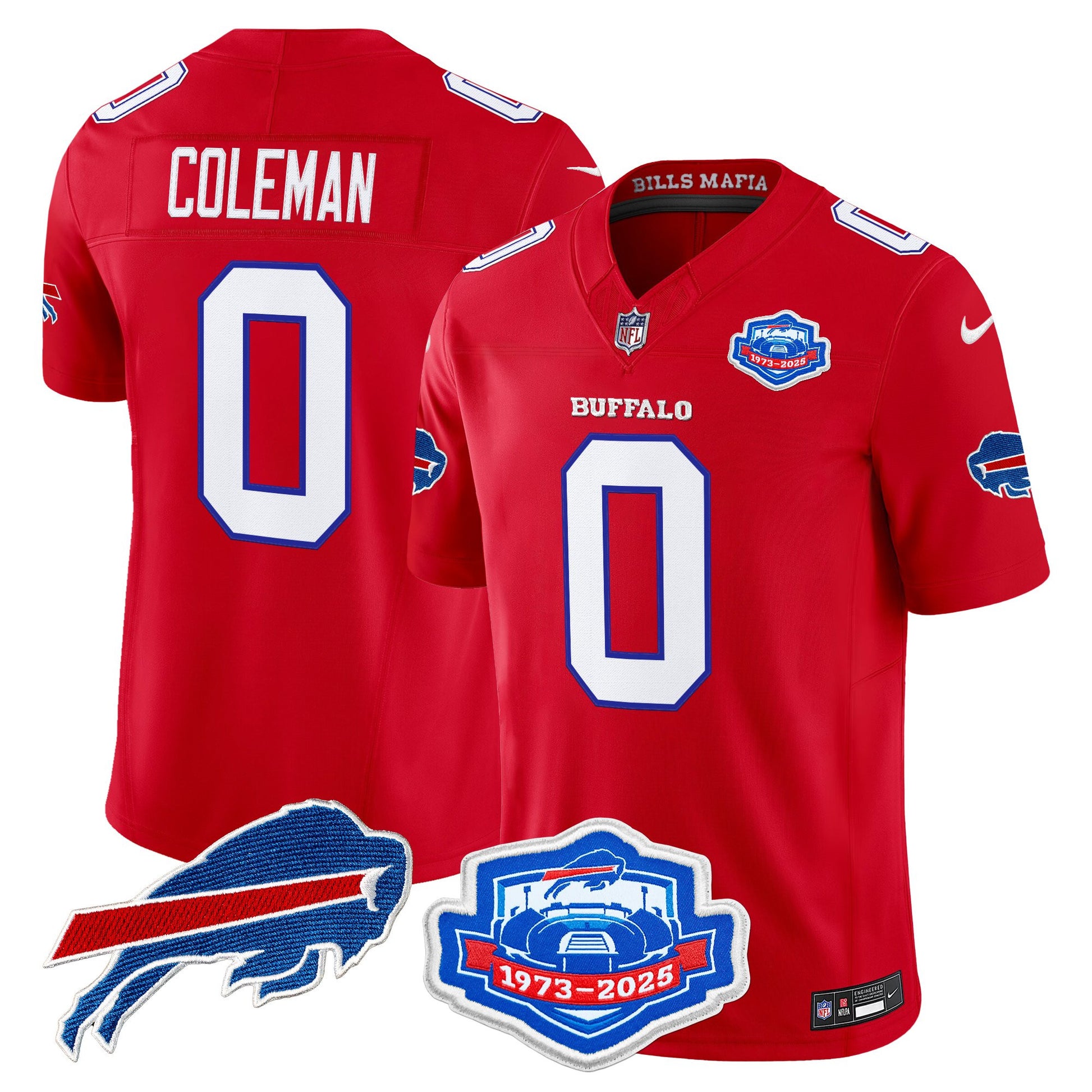 Men's Buffalo Bills 2025 "Rivalries" Vapor Limited Jersey - Farewell Season Patch - All Stitched