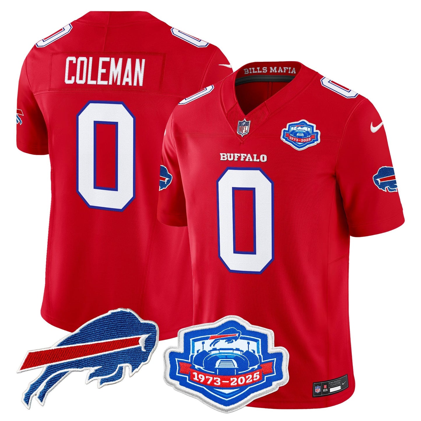 Men's Buffalo Bills 2025 "Rivalries" Vapor Limited Jersey - Farewell Season Patch - All Stitched