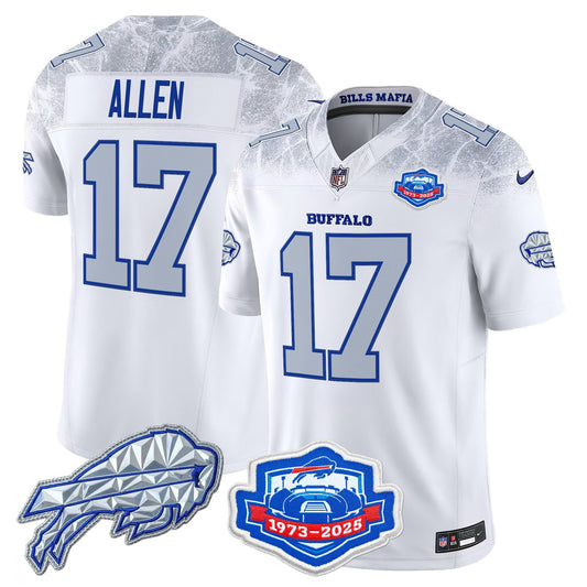 Men's Buffalo Bills 2025 "Rivalries" Vapor Limited Jersey - Farewell Season Patch - All Stitched