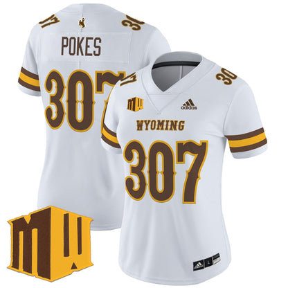 Women's Wyoming Cowboys 2025 Vapor Limited Jersey - All Stitched