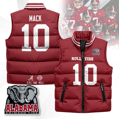 Alabama Crimson Tide Unisex Puffer Vest