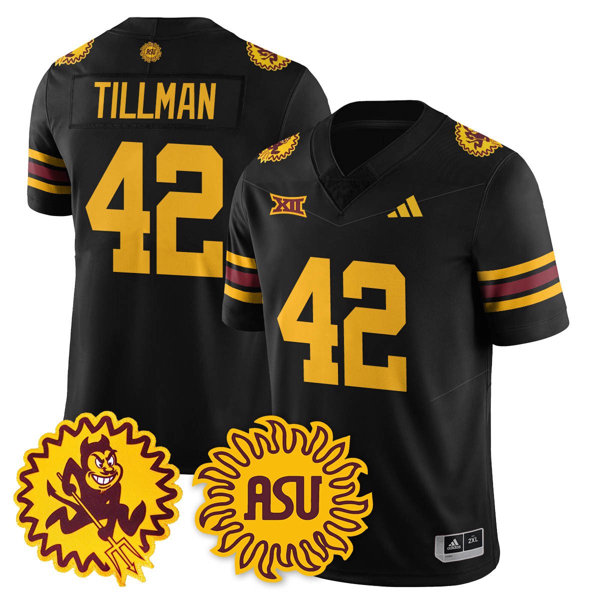 Men's Arizona State Sun Devils 1975 Throwback Uniform - All Stitched