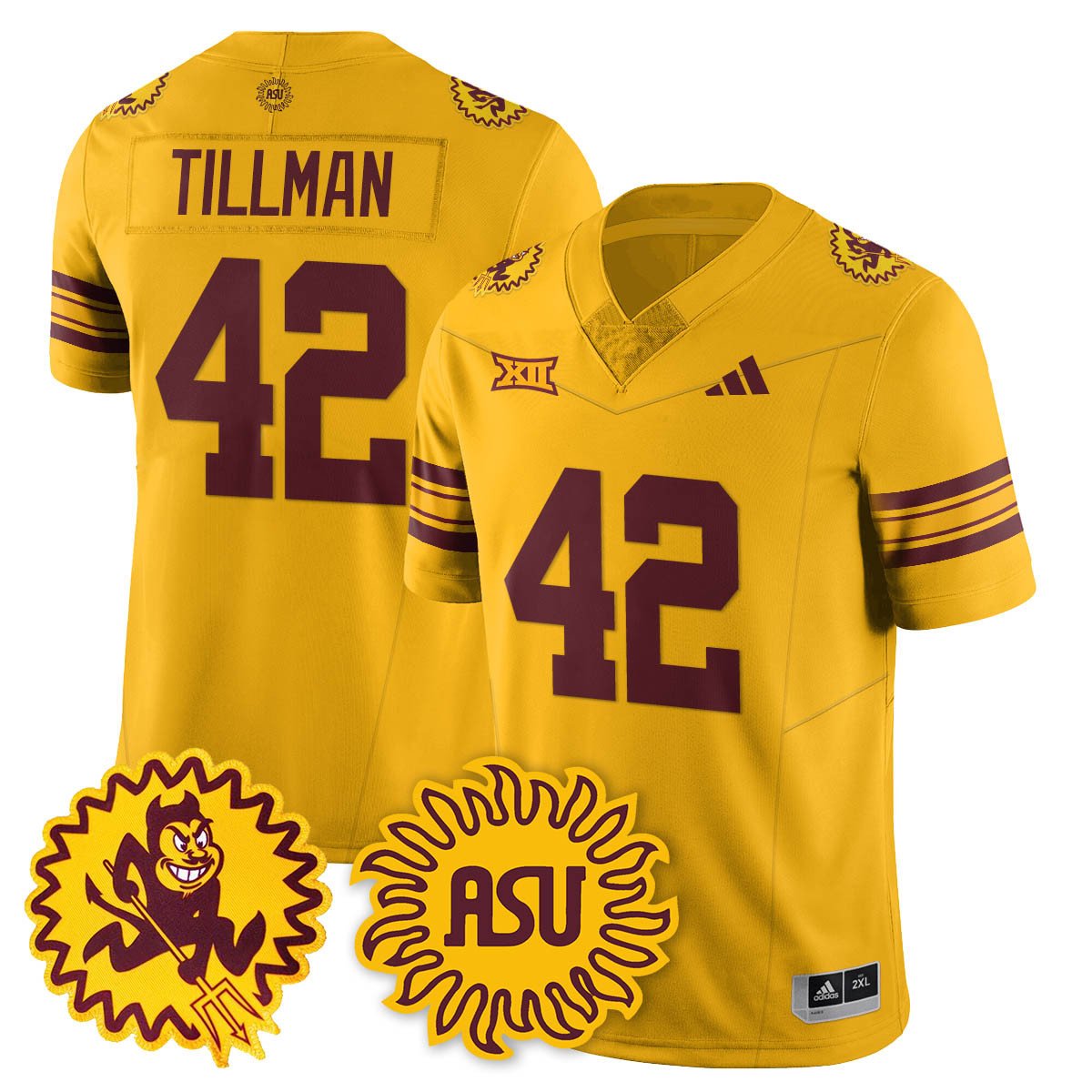 Men's Arizona State Sun Devils 1975 Throwback Uniform - All Stitched