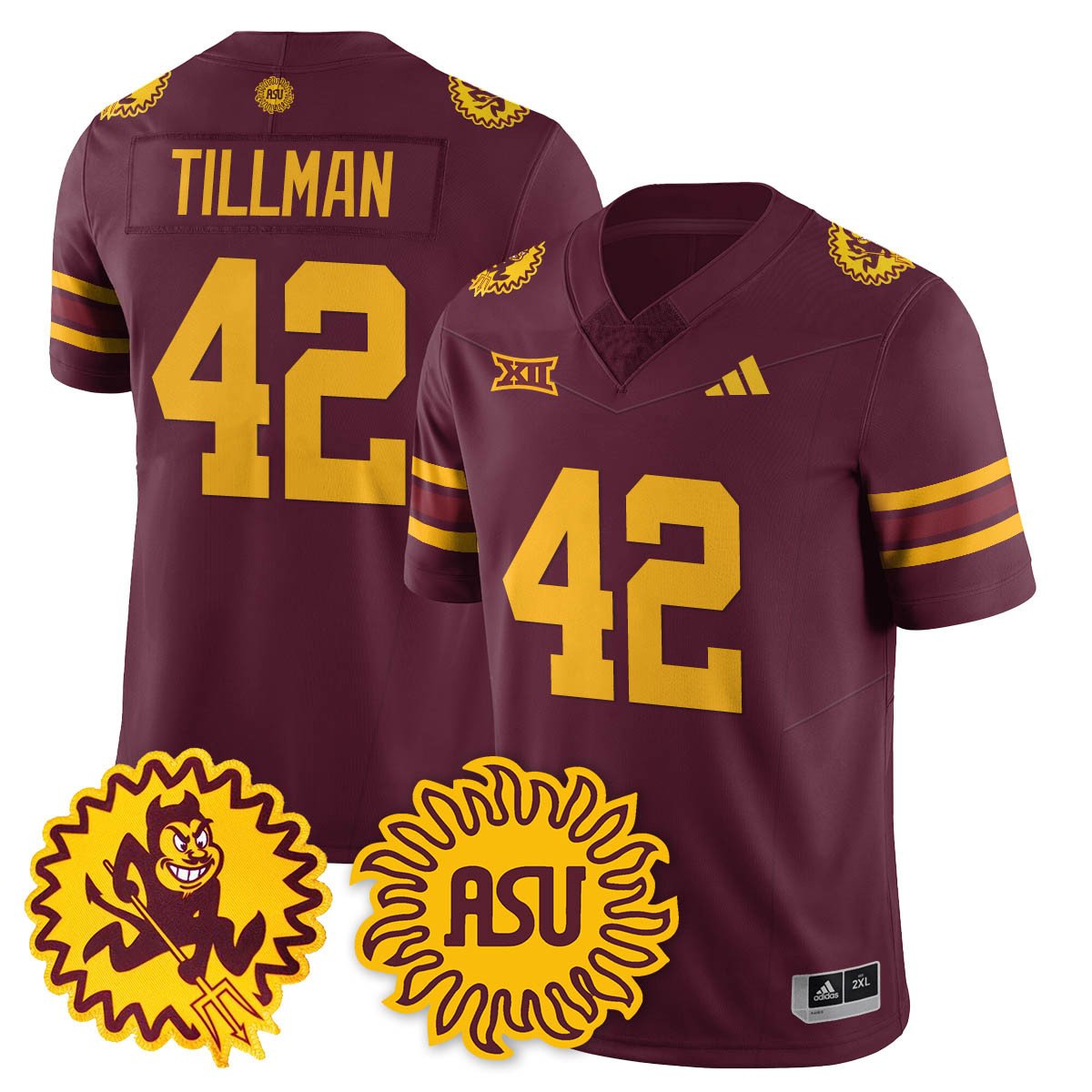 Men's Arizona State Sun Devils 1975 Throwback Uniform - All Stitched