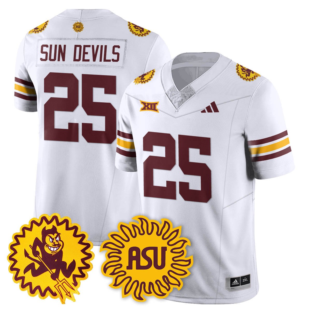 Men's Arizona State Sun Devils 1975 Throwback Uniform - All Stitched