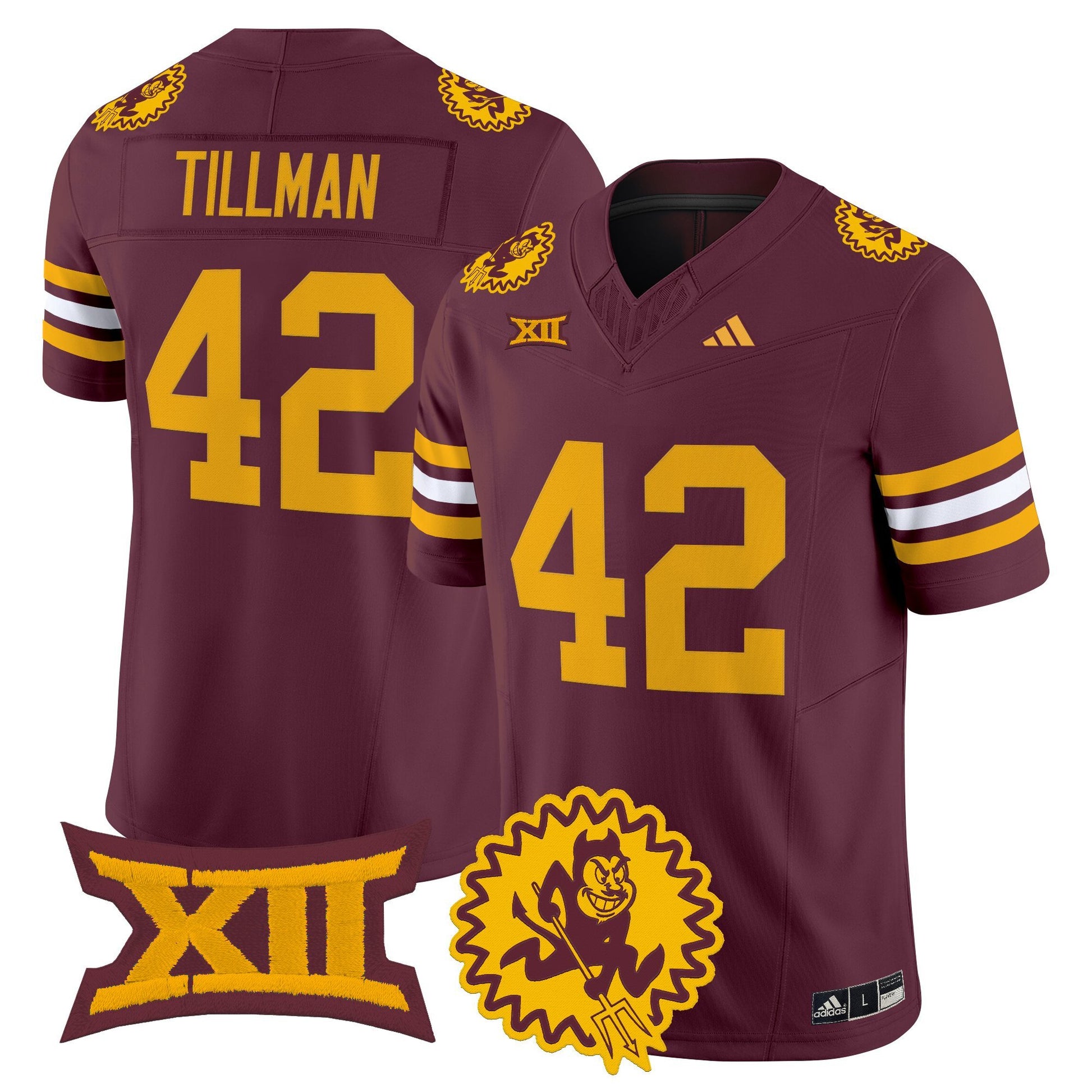 Men's Arizona State Sun Devils 1975 Throwback Vapor Limited Jersey - All Stitched