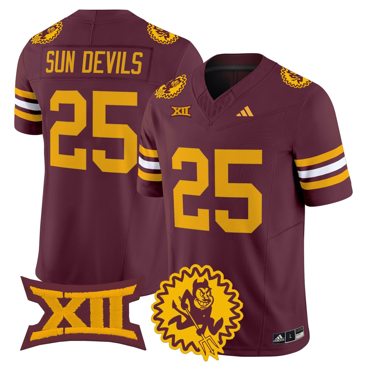 Men's Arizona State Sun Devils 1975 Throwback Vapor Limited Jersey - All Stitched
