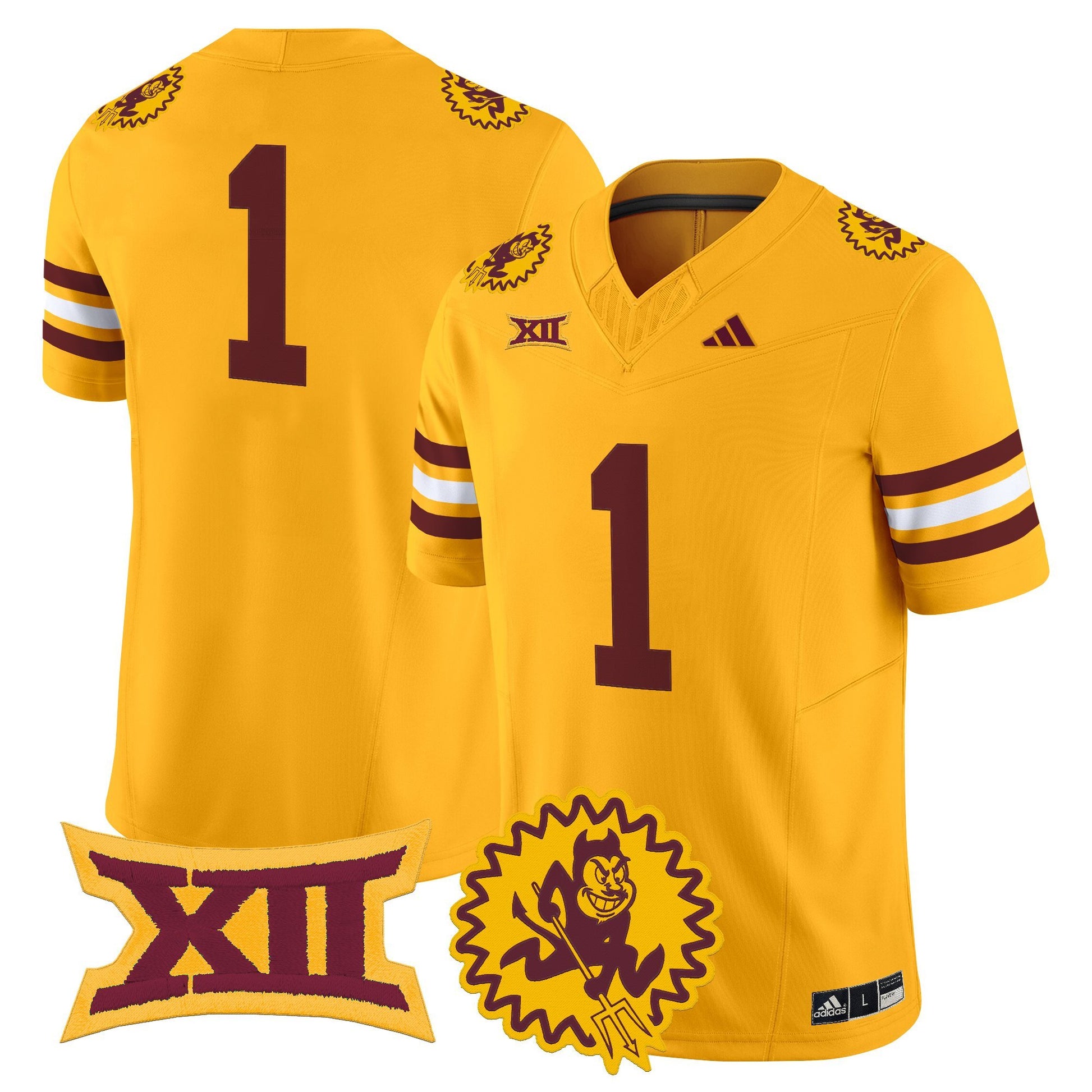 Men's Arizona State Sun Devils 1975 Throwback Vapor Limited Jersey - All Stitched