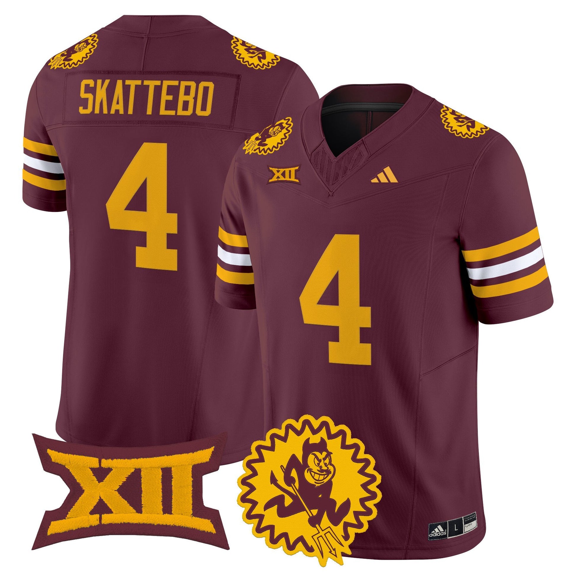 Men's Arizona State Sun Devils 1975 Throwback Vapor Limited Jersey - All Stitched