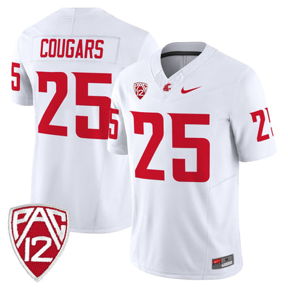 Men's Washington State Cougars 2025 Vapor Limited Jersey - All Stitched