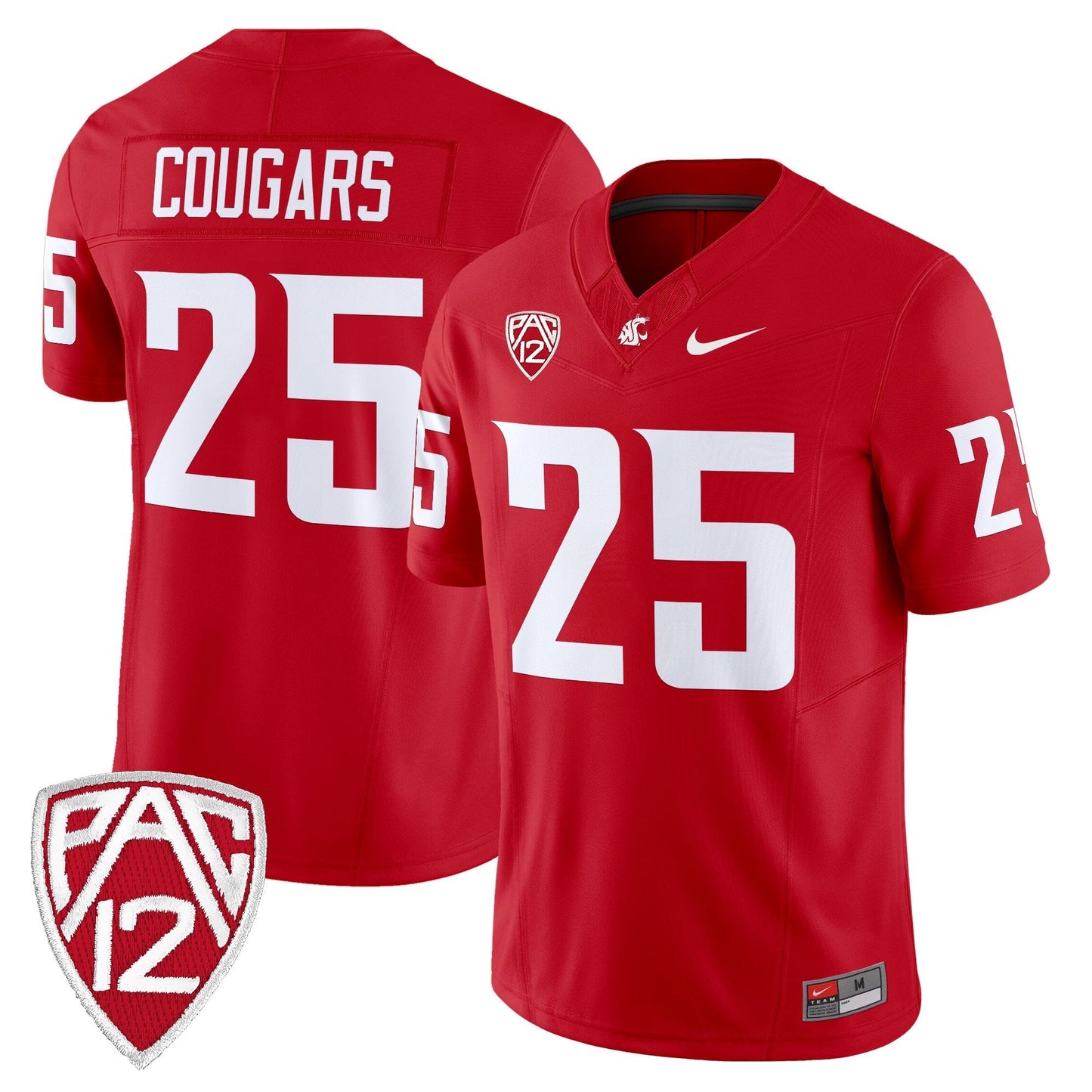 Men's Washington State Cougars 2025 Vapor Limited Jersey - All Stitched