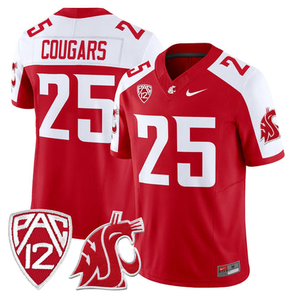 Men's Washington State Cougars 2025 Vapor Limited Jersey - All Stitched