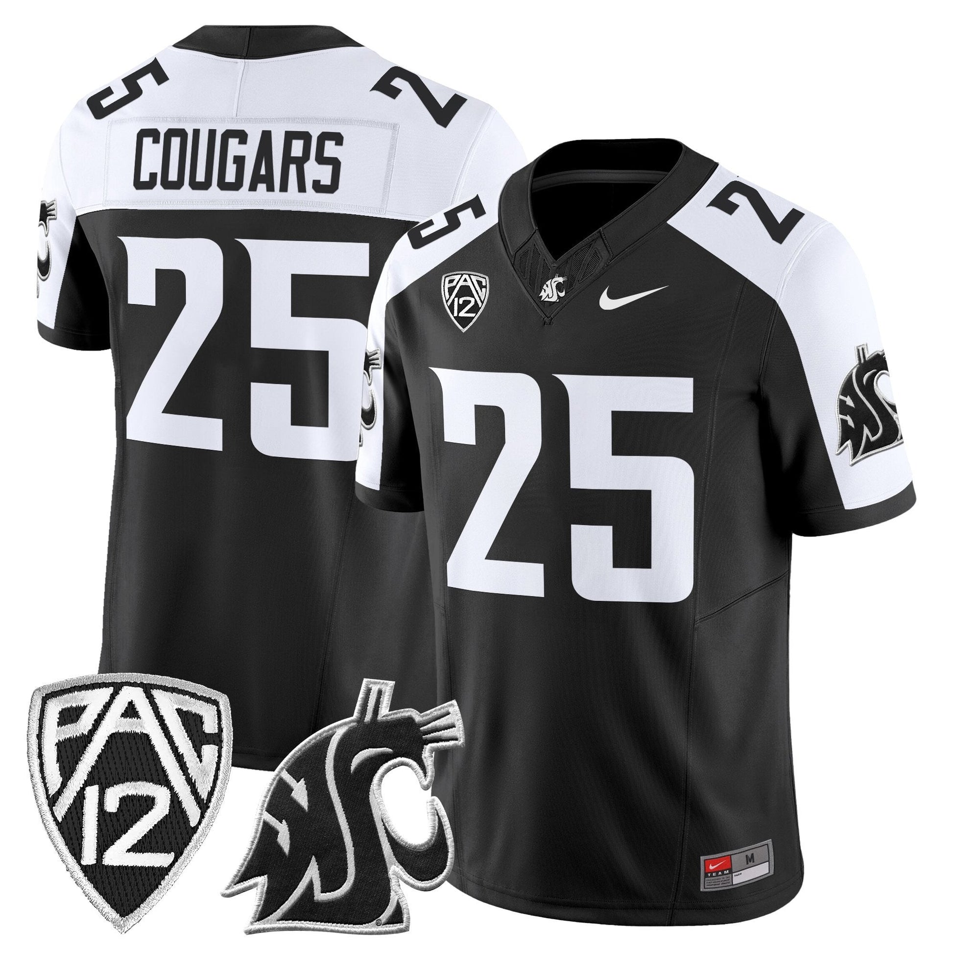 Men's Washington State Cougars 2025 Vapor Limited Jersey - All Stitched