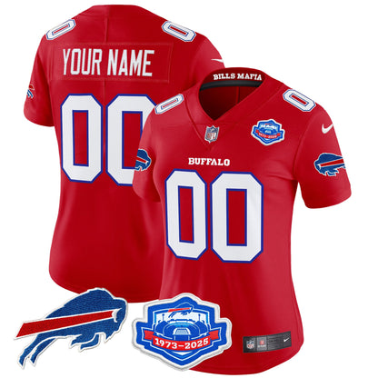 Buffalo Bills 2025 "Rivalries" Vapor Limited Custom Jersey - Farewell Season Patch - All Stitched