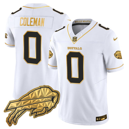 Men's Buffalo Bills 2025 "Rivalries" Gold Vapor Limited Jersey - All Stitched