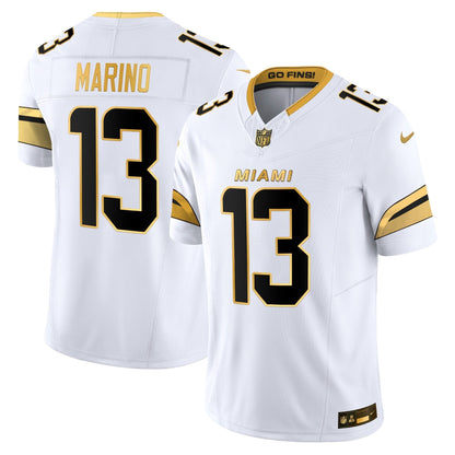 Men's Miami Dolphins 2025 "Rivalries" Gold Vapor Limited Jersey - All Stitched