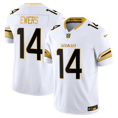 Men's Miami Dolphins 2025 "Rivalries" Gold Vapor Limited Jersey - All Stitched