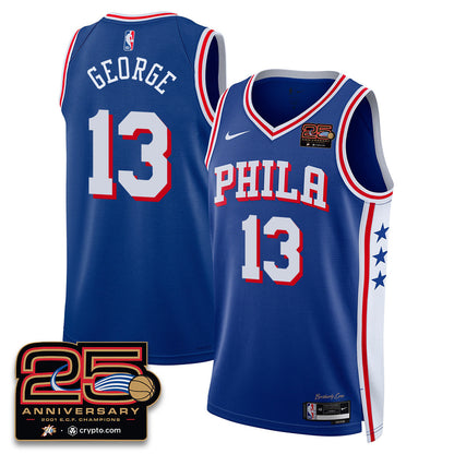 Philadelphia 76ers 25th Anniversary Jersey - All Stitched