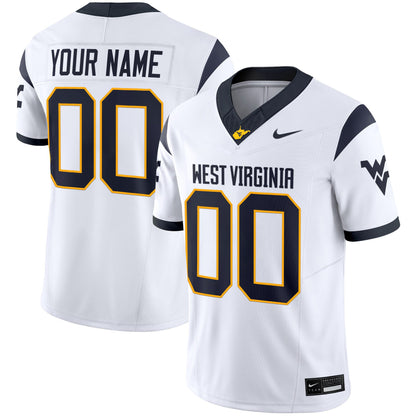 West Virginia Mountaineers 2025 Vapor Limited Custom Jersey - All Stitched