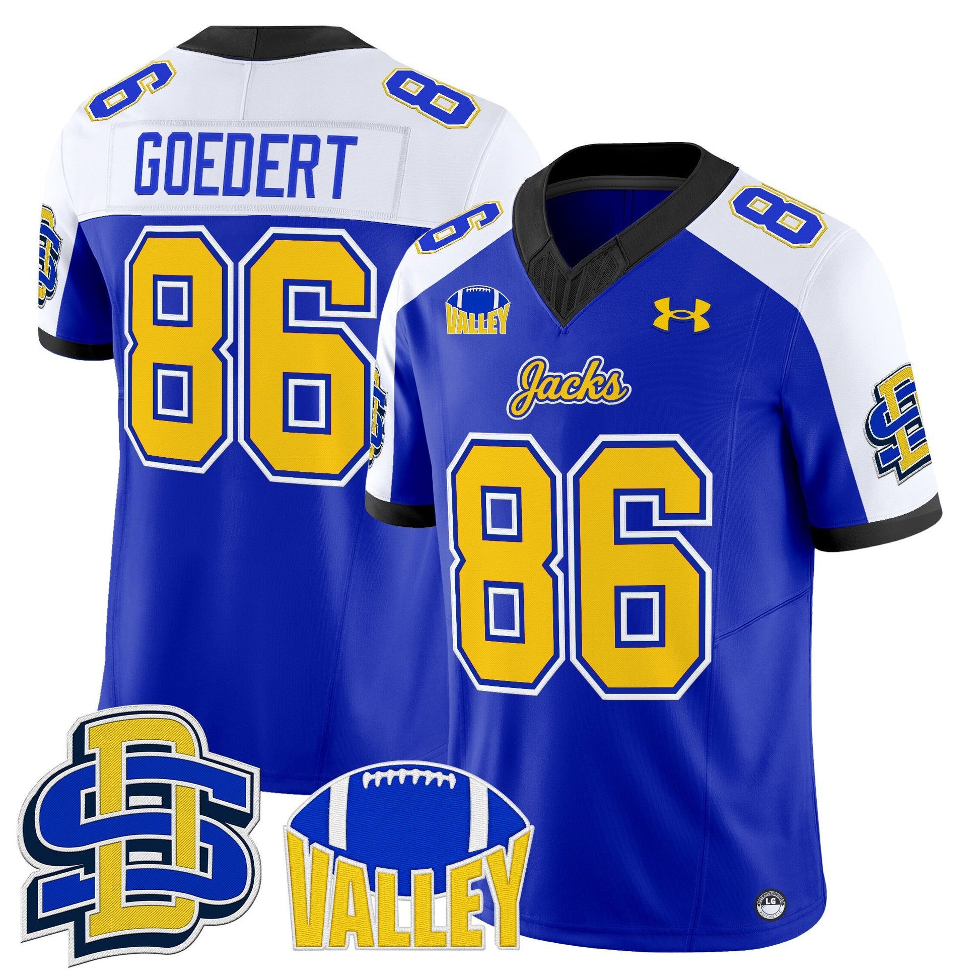 Men's South Dakota State Jackrabbits 2025 Vapor Limited Jersey - All Stitched