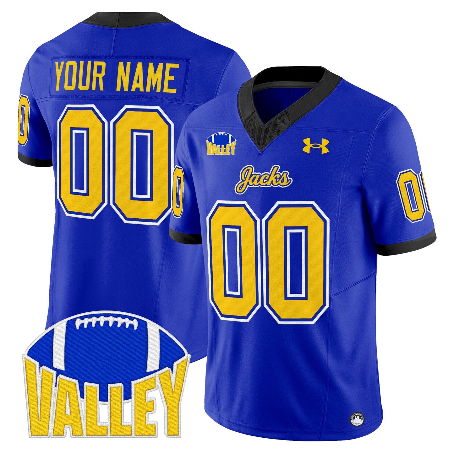 South Dakota State Jackrabbits 2025 Vapor Limited Custom Jersey - All Stitched