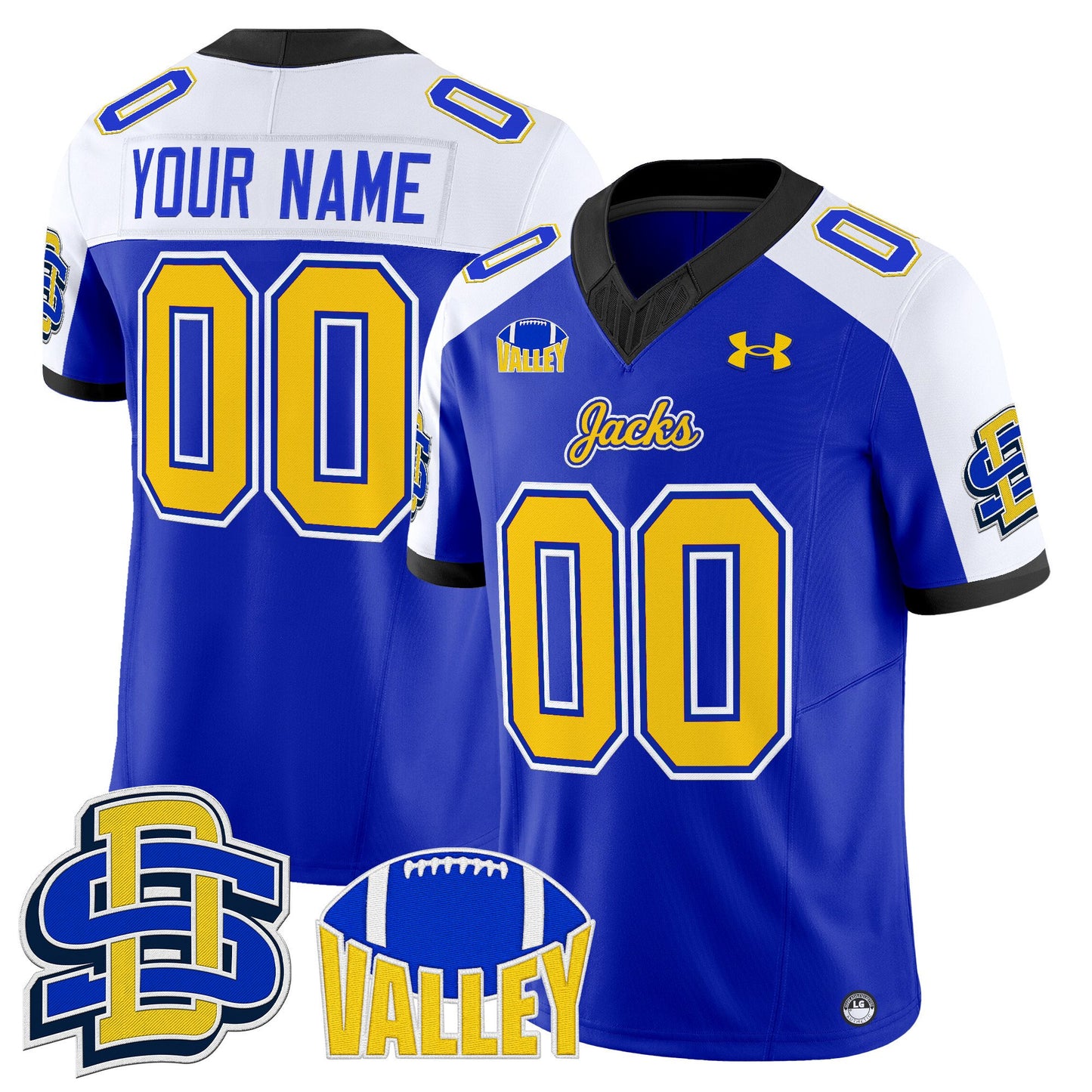 South Dakota State Jackrabbits 2025 Vapor Limited Custom Jersey - All Stitched