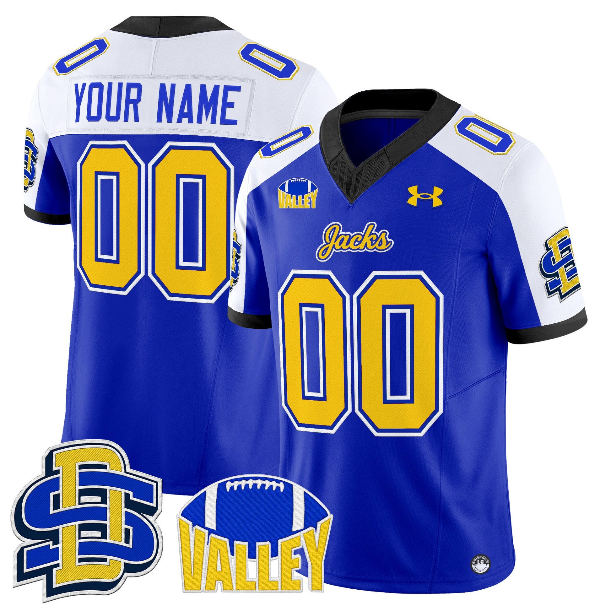 South Dakota State Jackrabbits 2025 Vapor Limited Custom Jersey - All Stitched