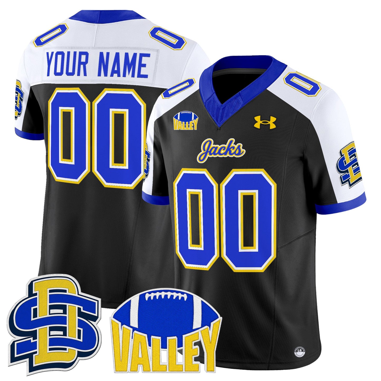 South Dakota State Jackrabbits 2025 Vapor Limited Custom Jersey - All Stitched