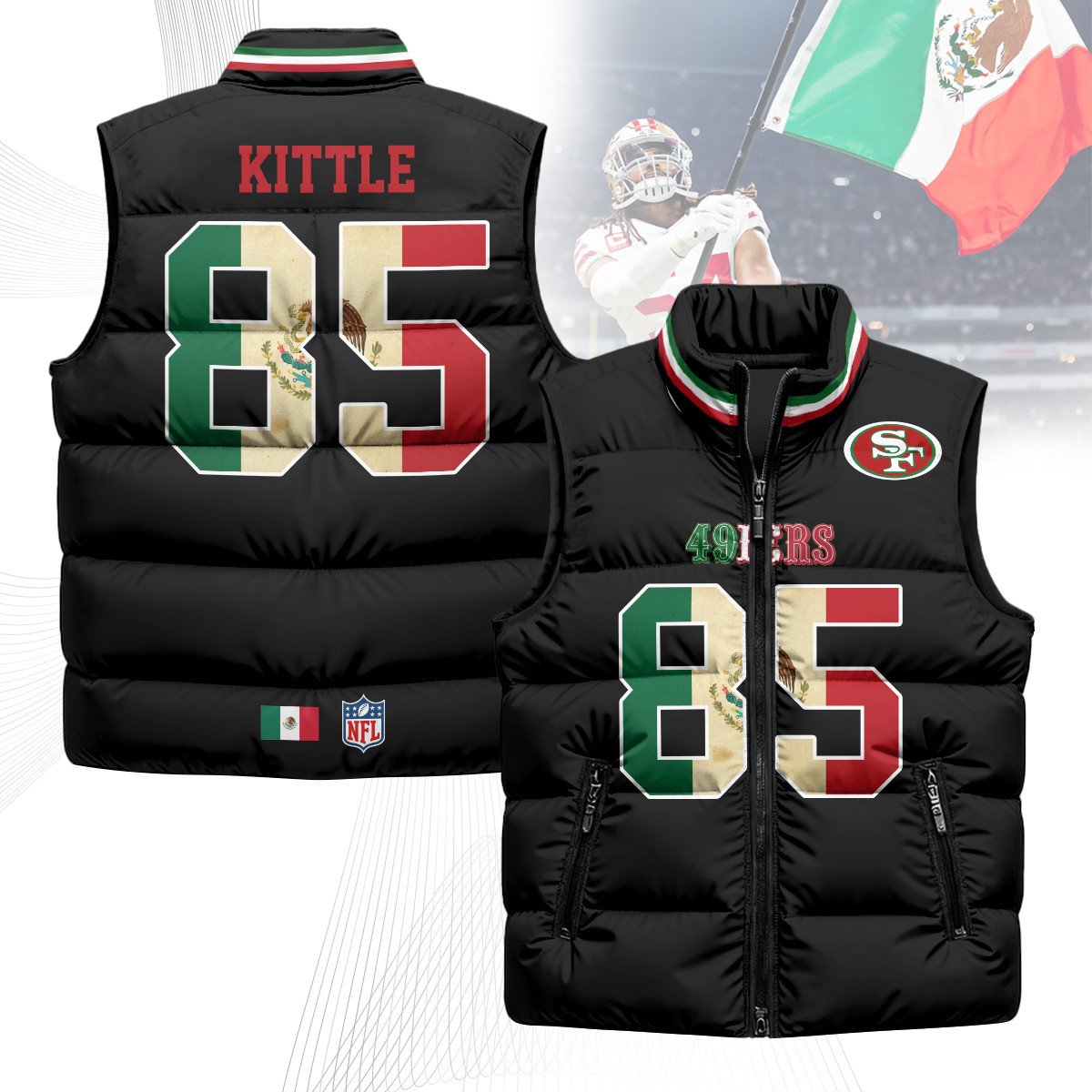 San Francisco 49ers Mexico Puffer Vest