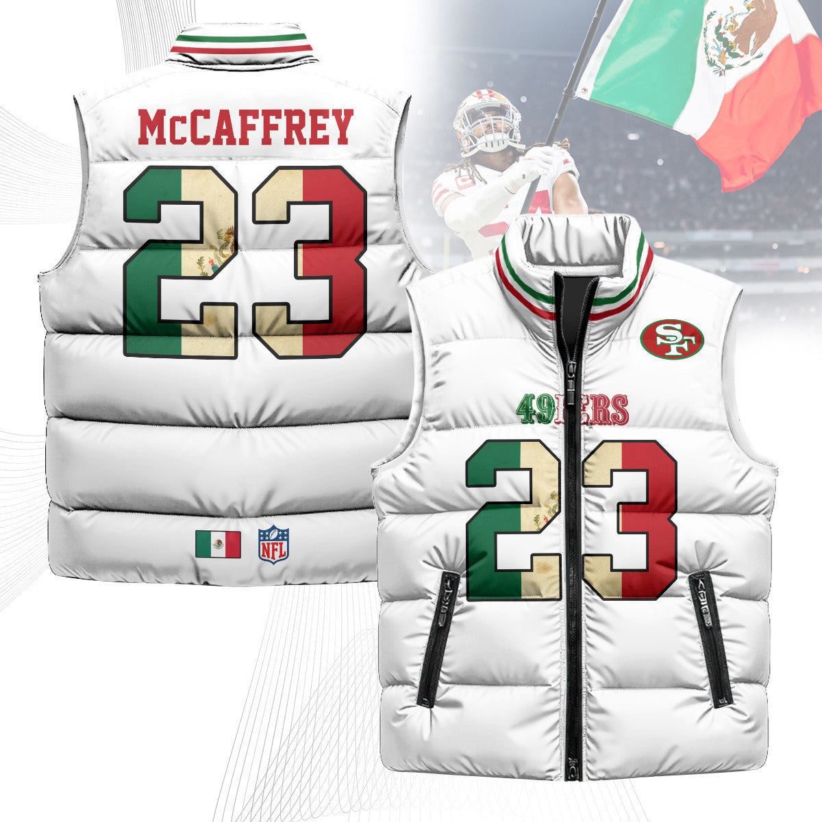 San Francisco 49ers Mexico Puffer Vest