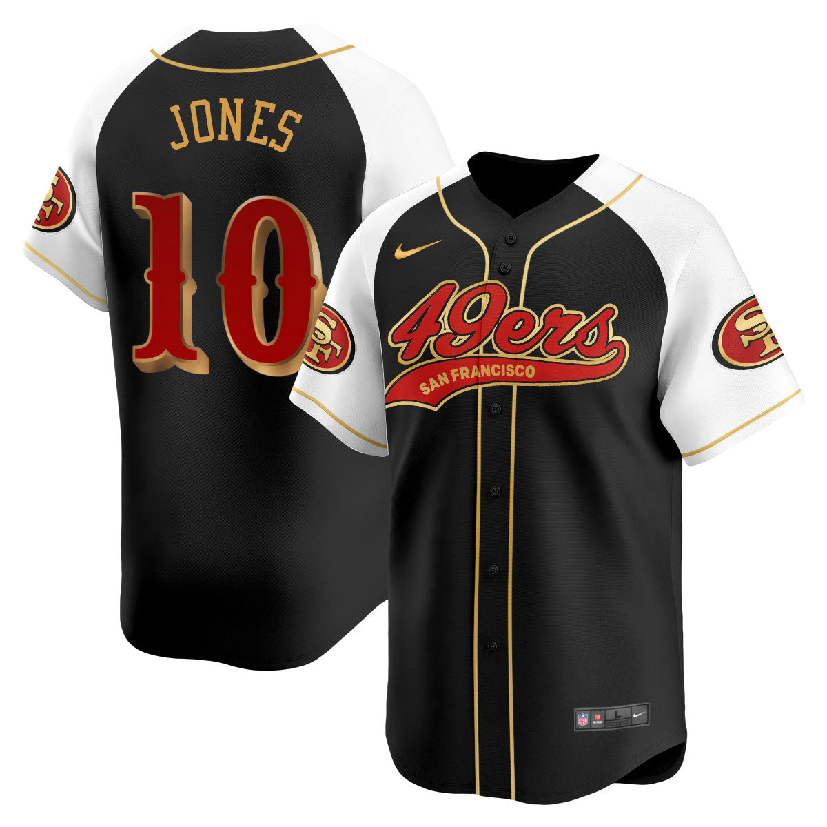 San Francisco 49ers Rivalry Series Baseball Jersey - All Stitched