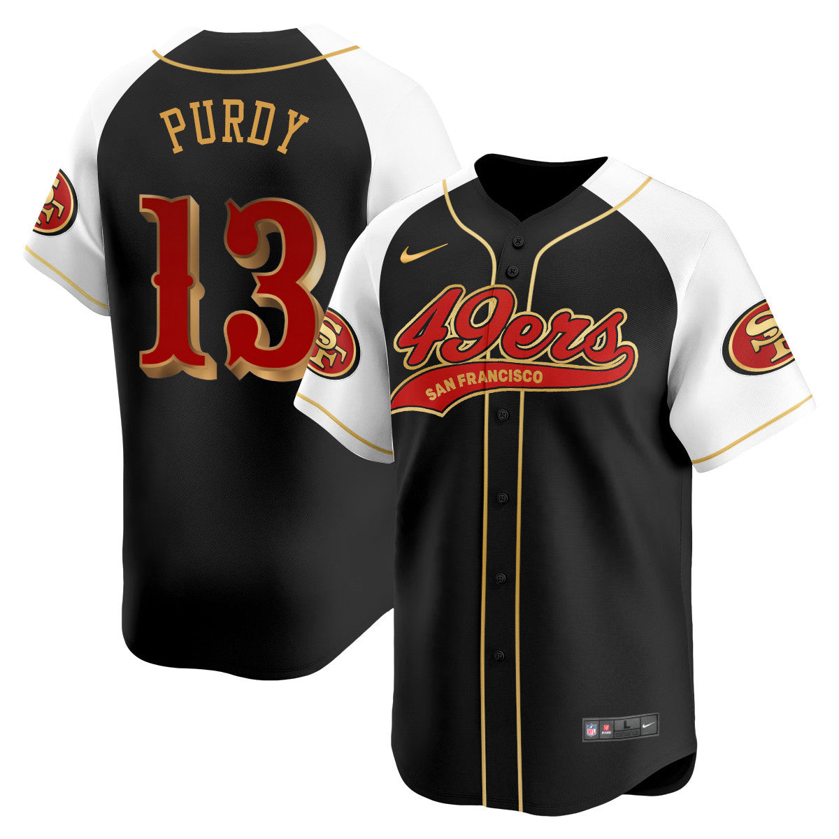 San Francisco 49ers Rivalry Series Baseball Jersey - All Stitched