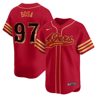 San Francisco 49ers Rivalry Series Baseball Jersey - All Stitched