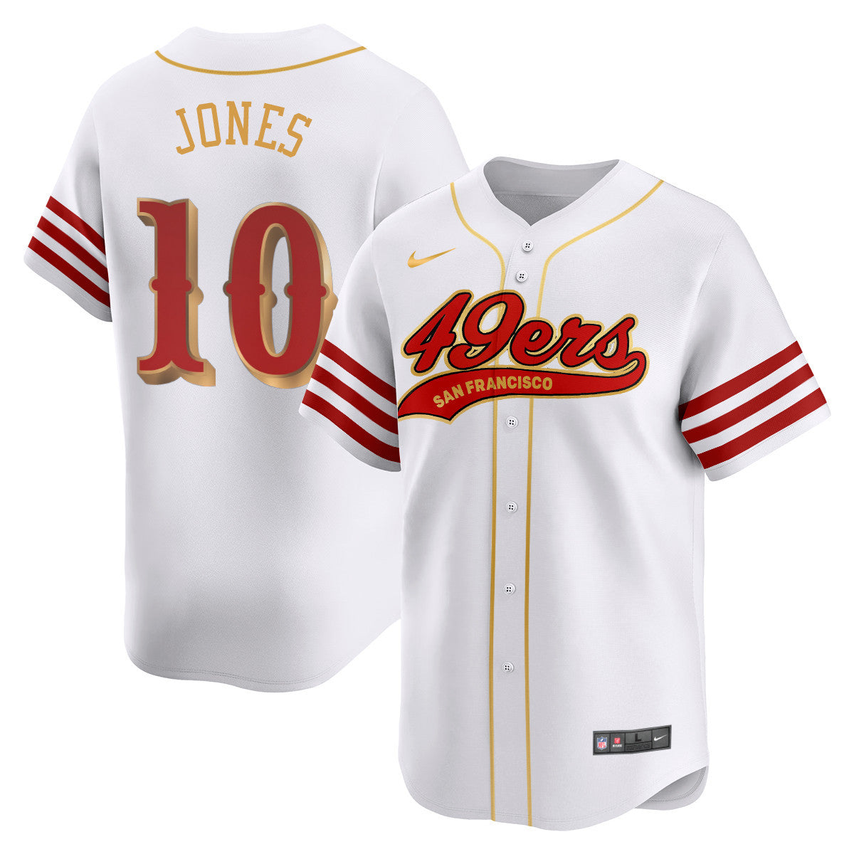 San Francisco 49ers Rivalry Series Baseball Jersey - All Stitched