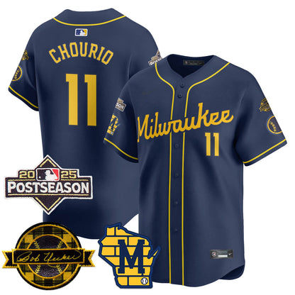 Milwaukee Brewers 2025 Postseason Jersey - All Stitched