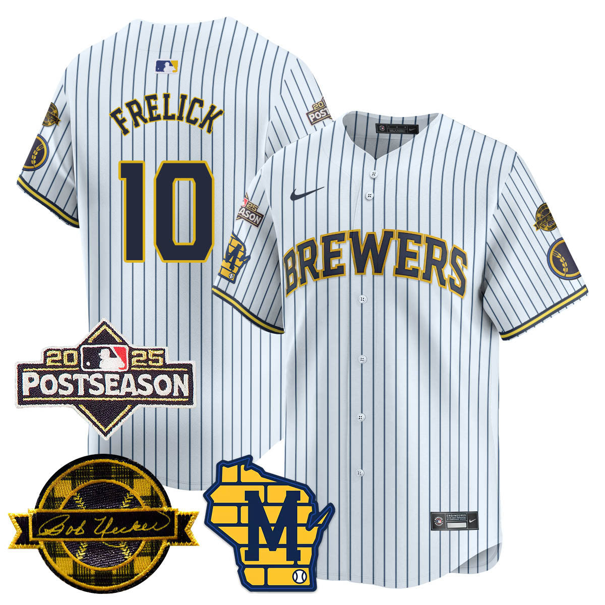 Milwaukee Brewers 2025 Postseason Jersey - All Stitched