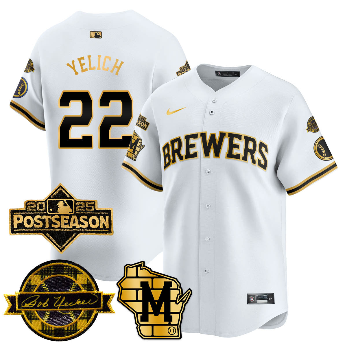 Milwaukee Brewers 2025 Postseason Jersey - All Stitched