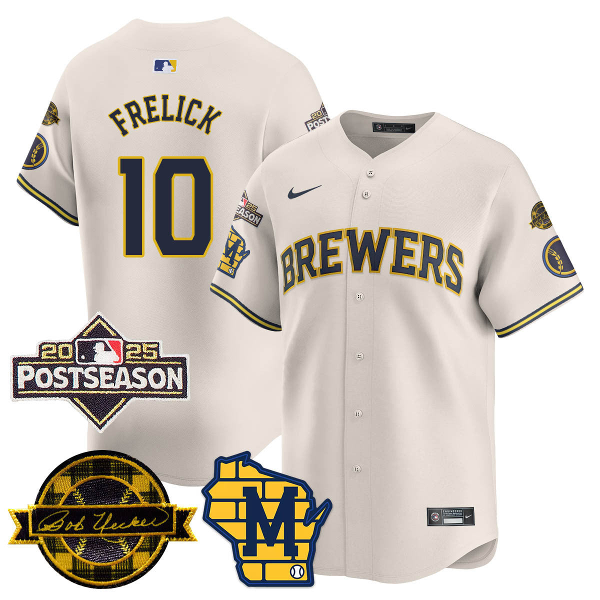 Milwaukee Brewers 2025 Postseason Jersey - All Stitched