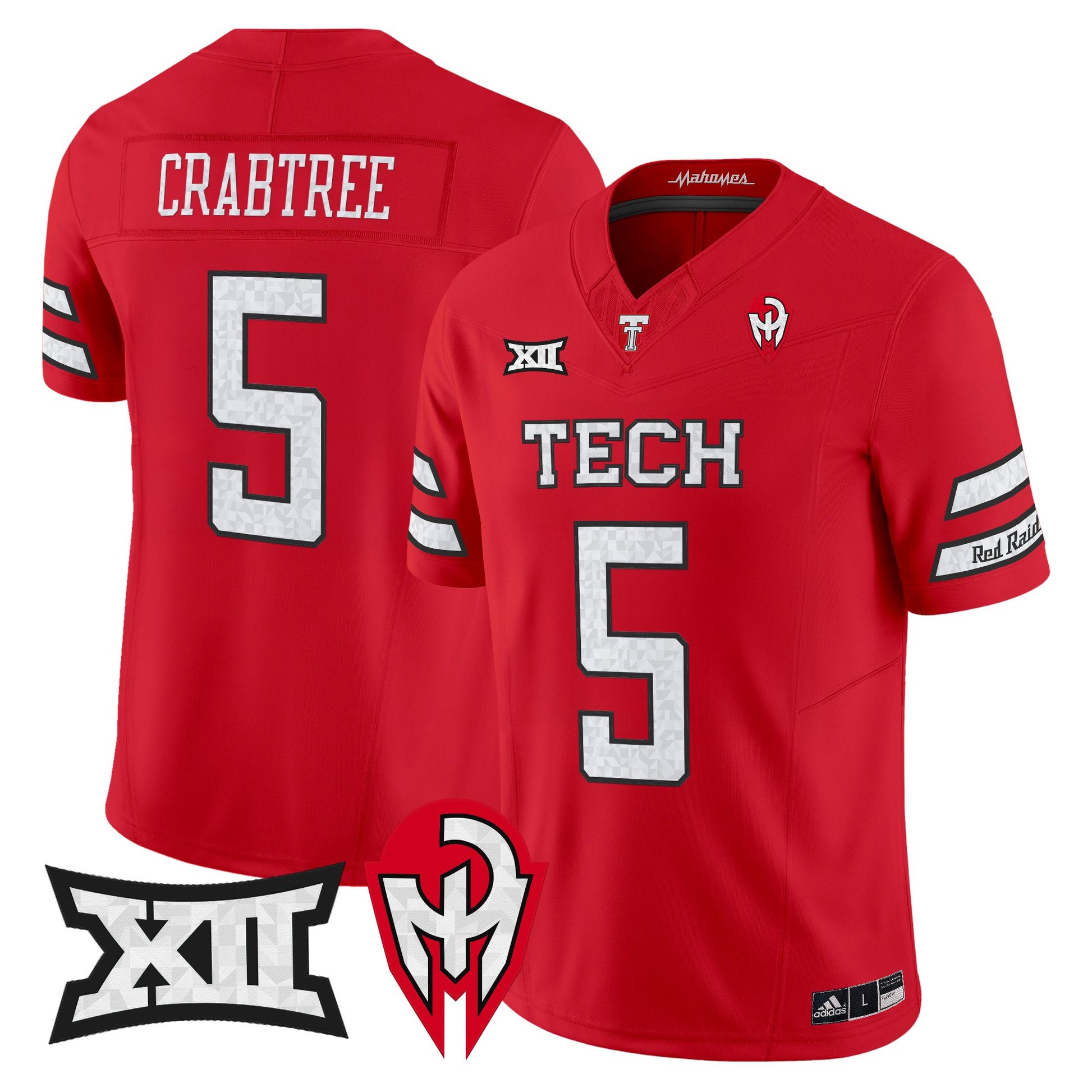 Men's Texas Tech Red Raiders 'Too Cold' Vapor Limited Jersey - Mahomes Collection - All Stitched