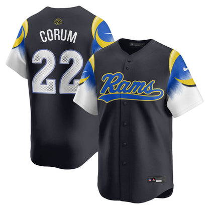 Los Angeles Rams Rivalry Series Baseball Jersey - All Stitched