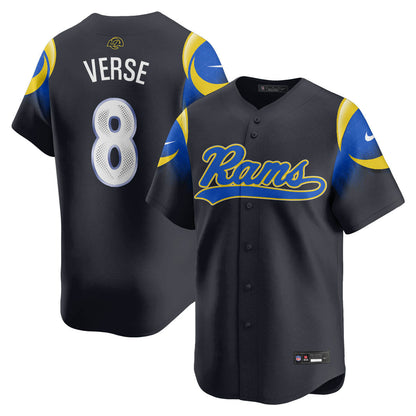 Los Angeles Rams Rivalry Series Baseball Jersey - All Stitched