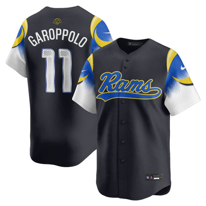 Los Angeles Rams Rivalry Series Baseball Jersey - All Stitched