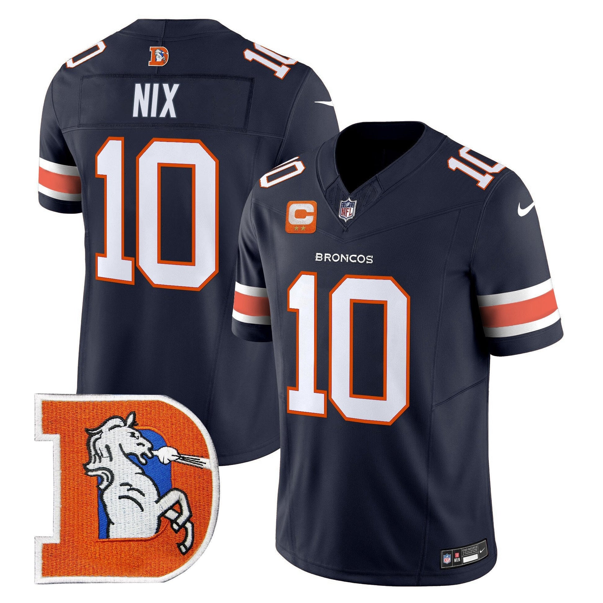 Men's Denver Broncos Throwback Vapor Limited Jersey V2 - All Stitched