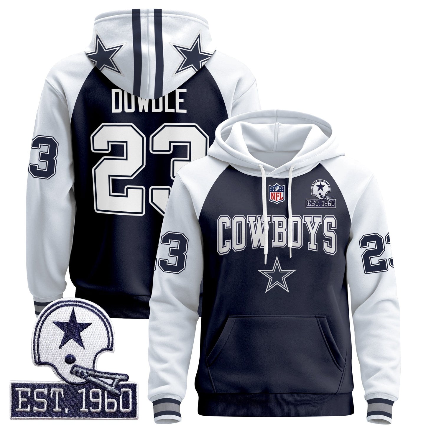 Men's Dallas Cowboys 2025 Premium Pullover Hoodie - All Stitched