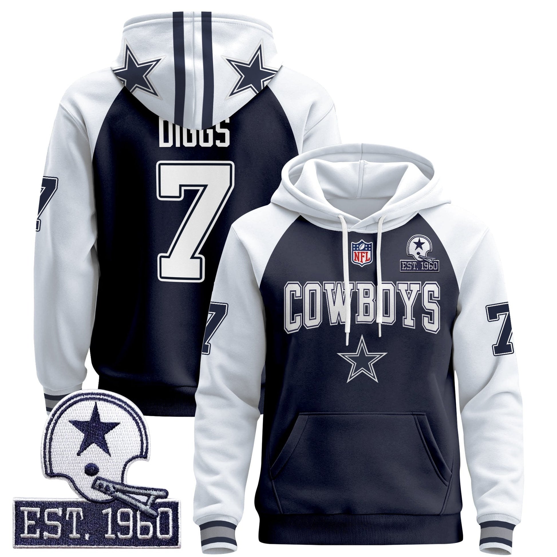 Men's Dallas Cowboys 2025 Premium Pullover Hoodie - All Stitched