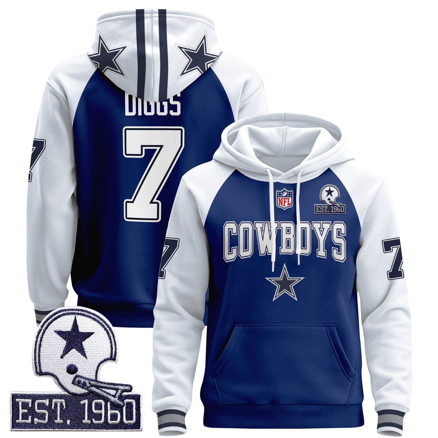Men's Dallas Cowboys 2025 Premium Pullover Hoodie - All Stitched