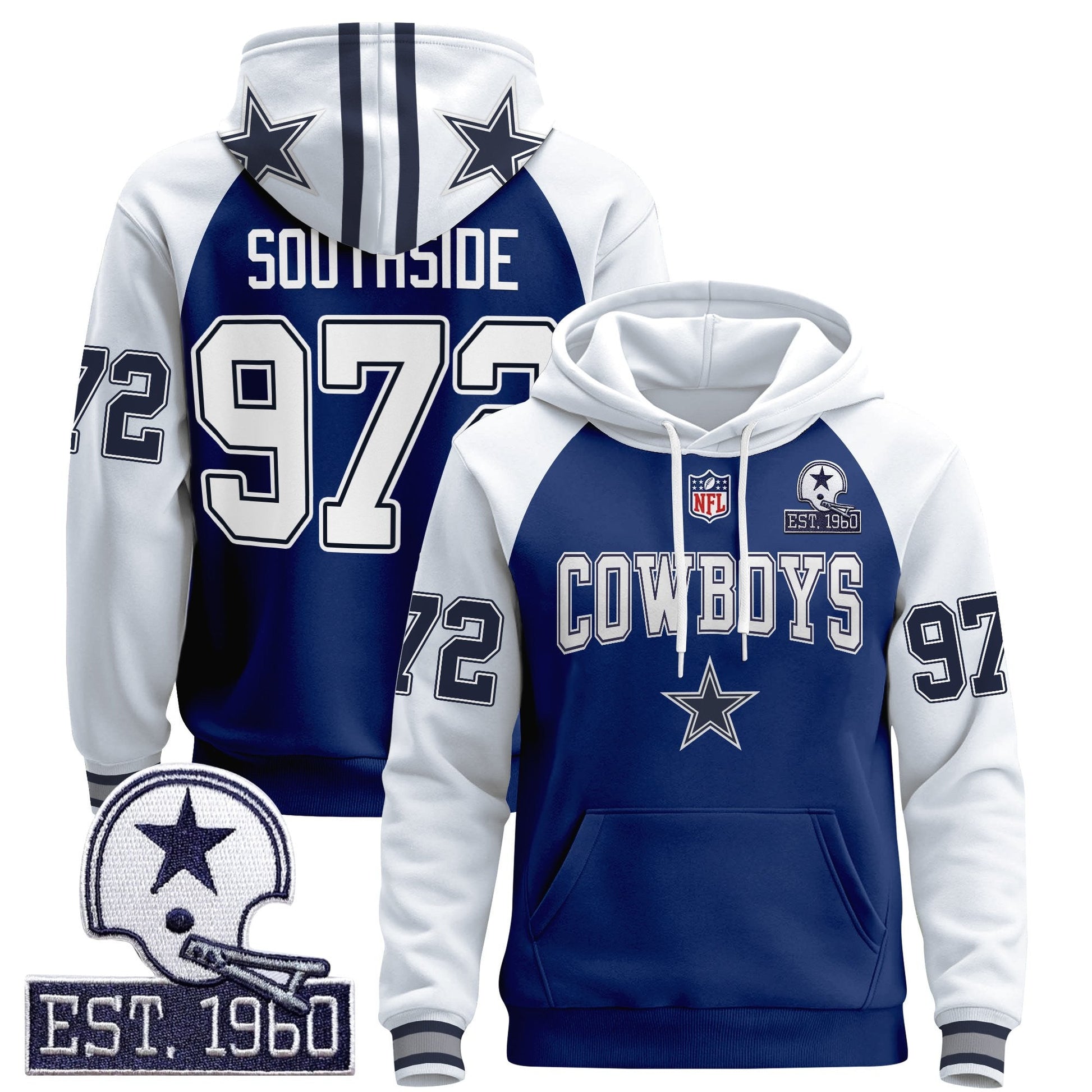 Men's Dallas Cowboys 2025 Premium Pullover Hoodie - All Stitched