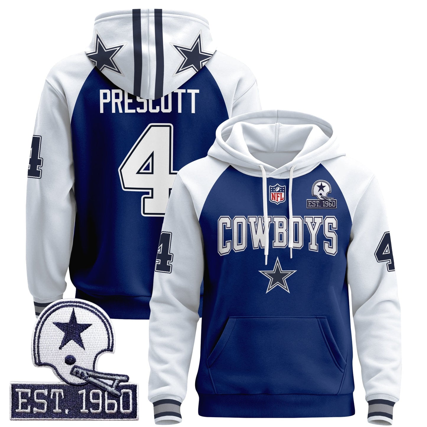 Men's Dallas Cowboys 2025 Premium Pullover Hoodie - All Stitched